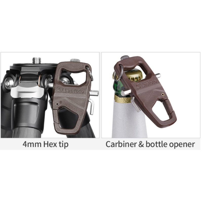 Leofoto MPL and MPL-2 Multi-Function Tool, Handy Survival Multi-Tool, Photographers Allen Wrench Kit, Carabiner for Tripod (MPL) - Image 4